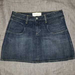 Paper Denim and Cloth Denim Mini Skirt